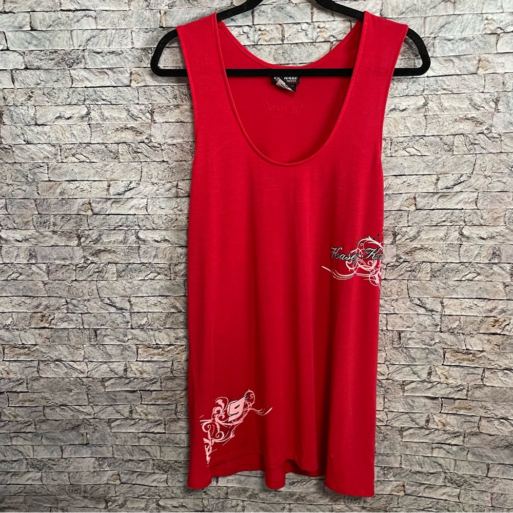 NASCAR chase Authentics Kasey Kahne red women’s tank 2x Budweiser